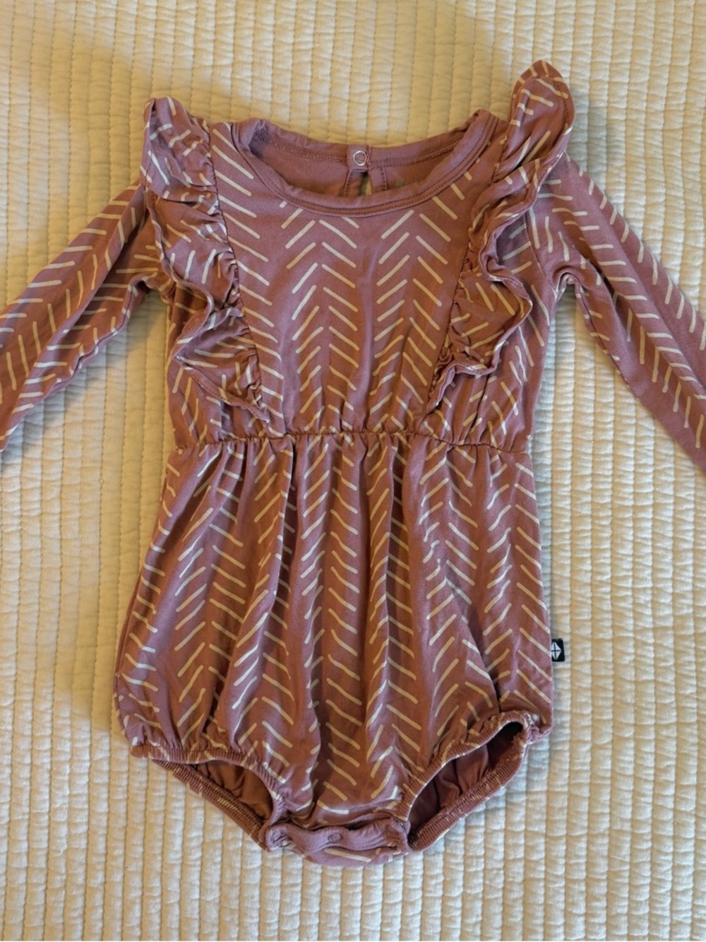 Kyte Baby dusty rose romper 6-12 month